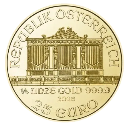 1/4 oz Златна монета Виенска Филармония