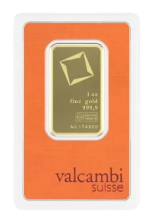 1 oz Златно кюлче Valcambi